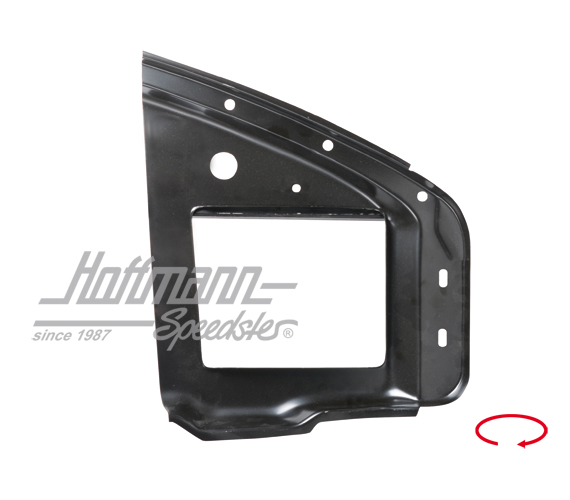 Bumper bracket support, front side panel, 69-73, left                                               