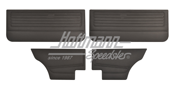 Door panels, front, 2-doors, black | 171 898 320 B | 180-1950