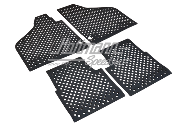 Rubber mat set, black, 4-pieces, Type 181 | 181-711 | 080-5200