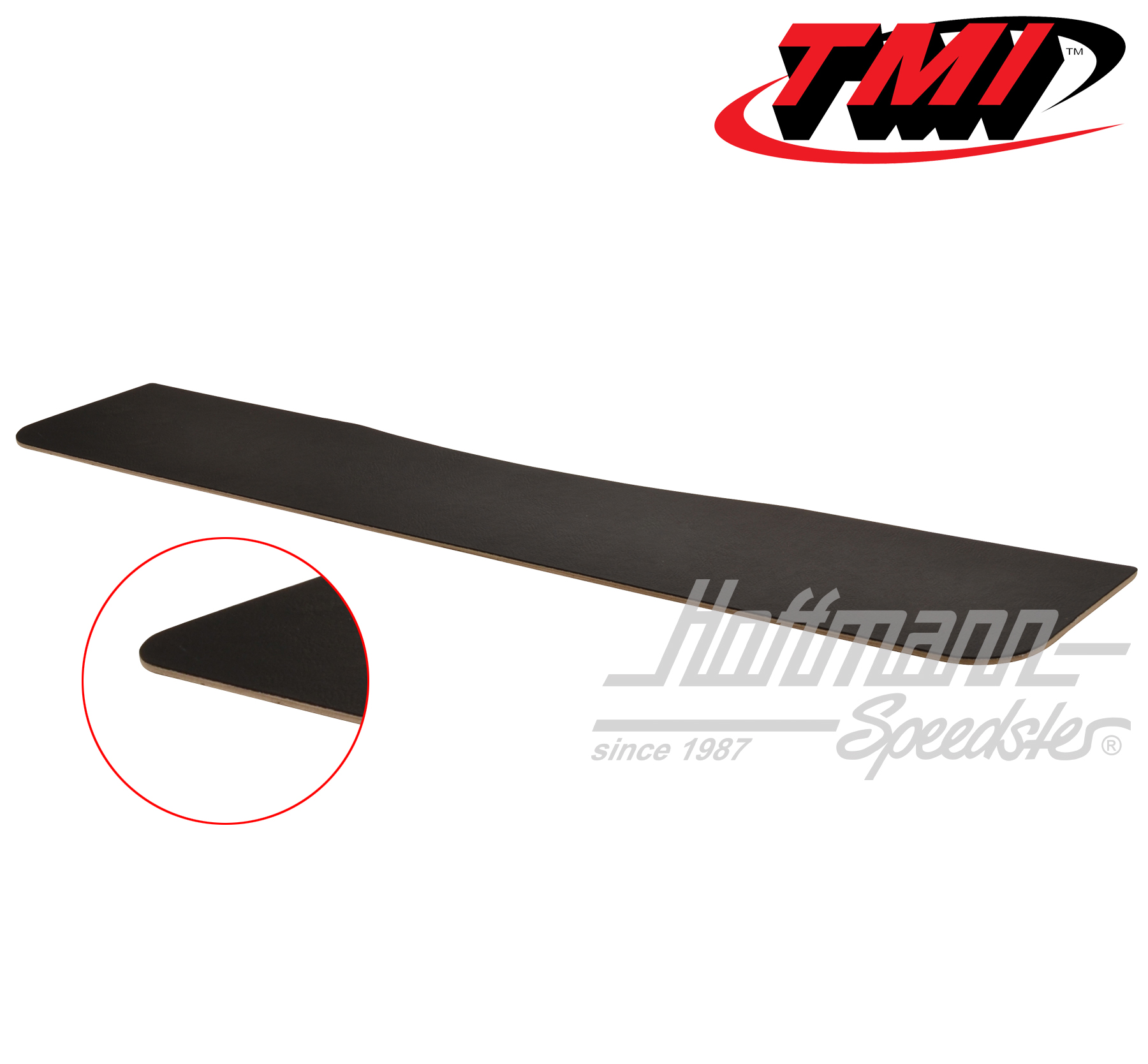 Bench backing panel, upper, -.62, black | 10-2139-11 | 098-0714-01