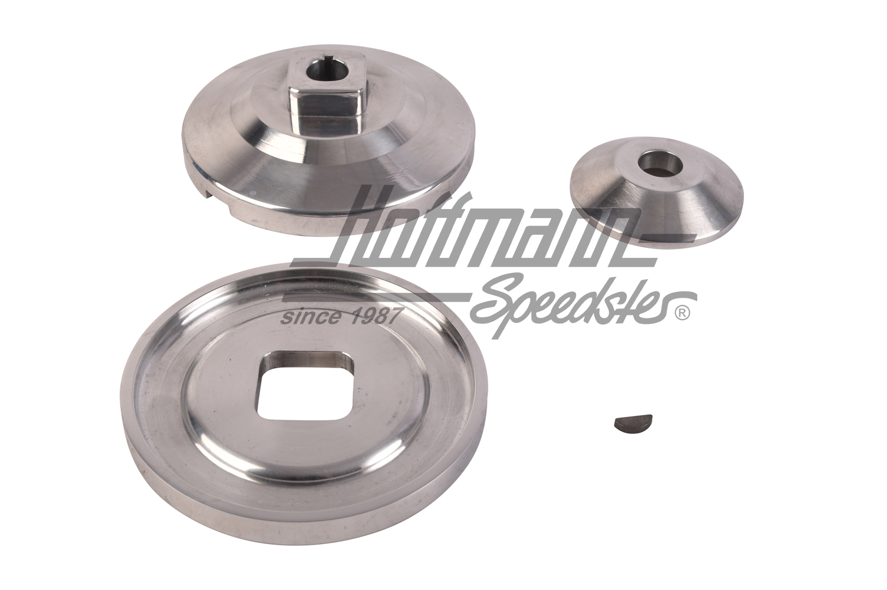 Alternator/generator pulley, 12V, Billet, chromed                                                   