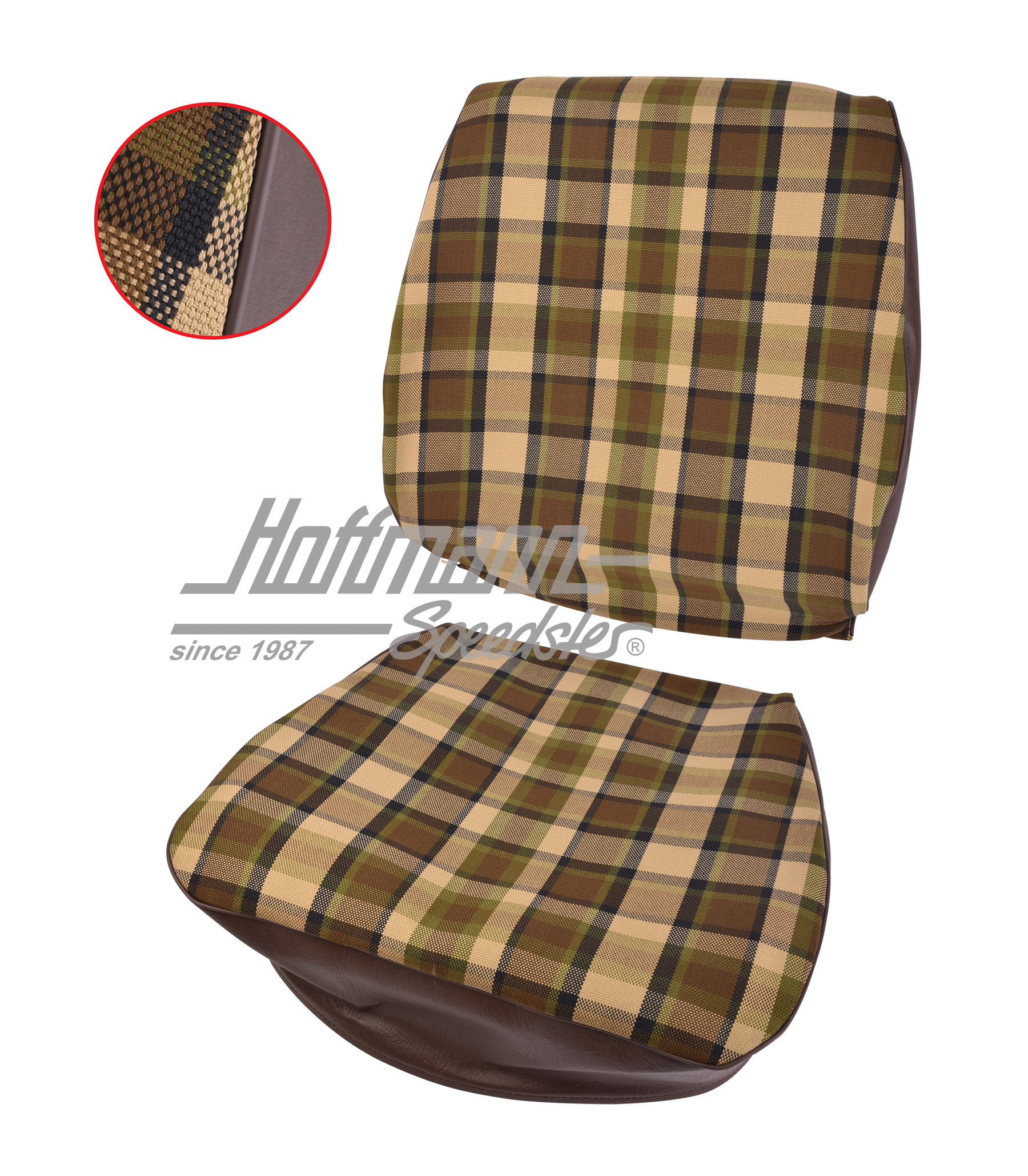Seat cover, Westfalia, brown/beige, 74-79 |  | 098-1275-53