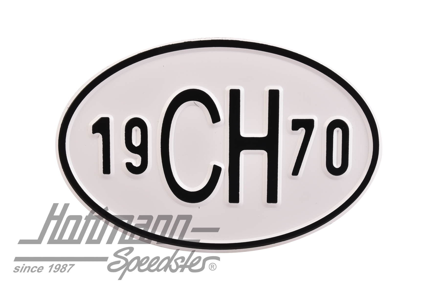 Nationality plate "CH", alu, with year 1970 |  | 020-2401-70