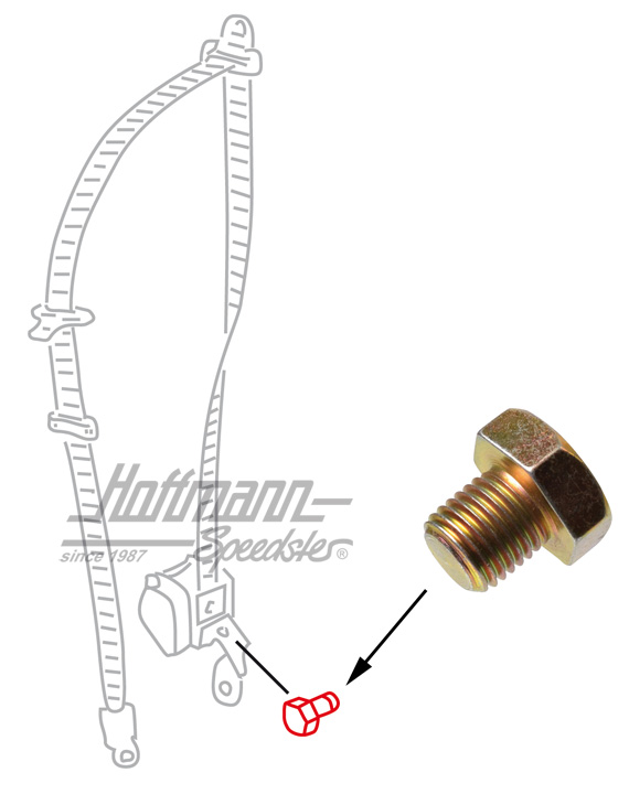Bolt, angle bracket / seat belt | 137 712 | 045-9189-44