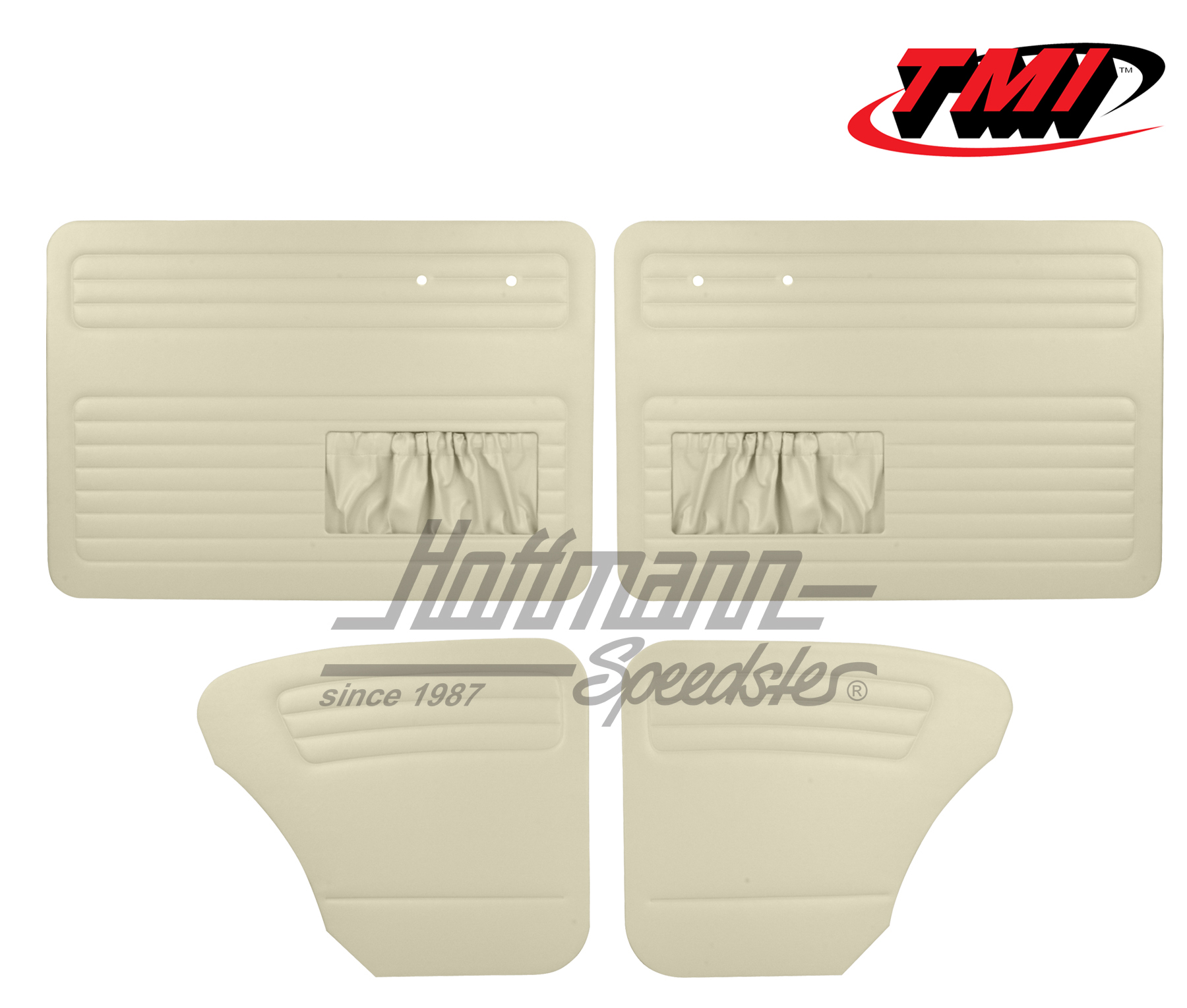 Door panels, Beetle Sedan, 55-64, off-white | 10-1127-15 | 055-7504