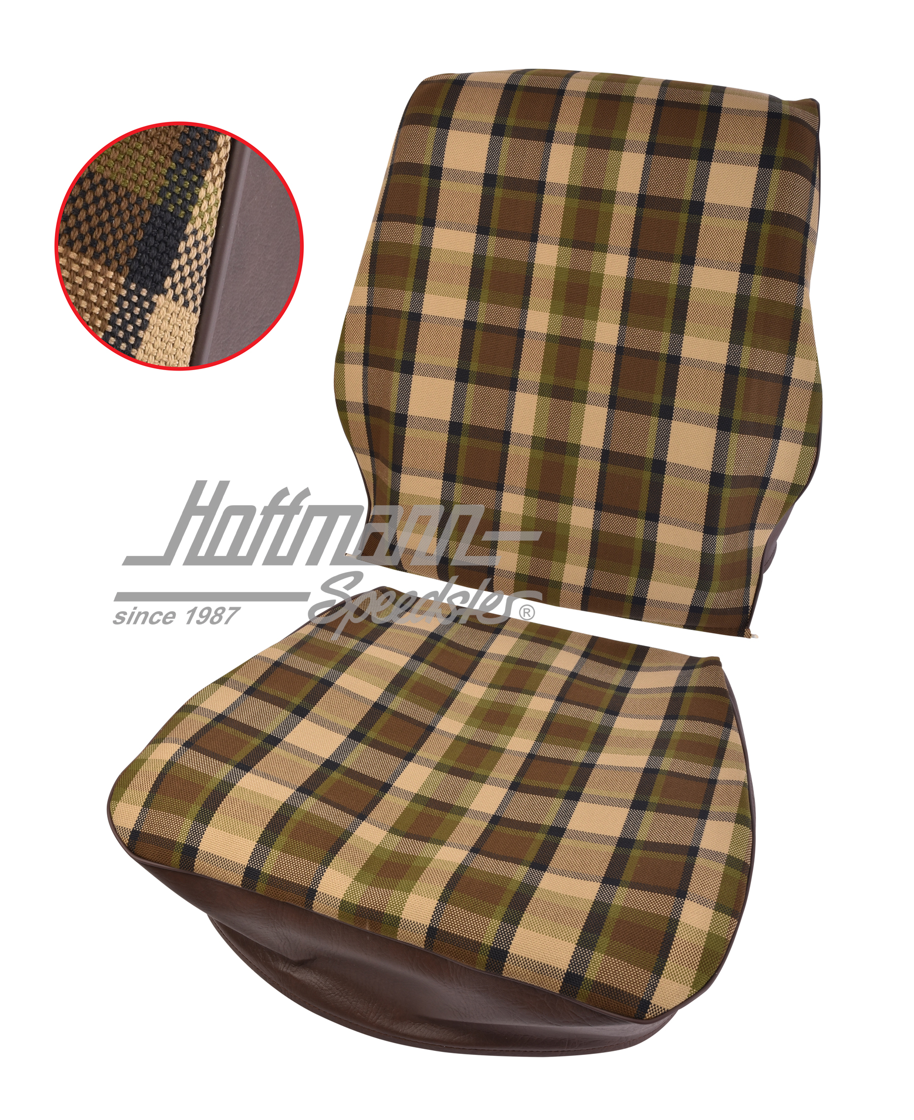 Seat cover, Westfalia, brown/beige, 74-79 |  | 098-1272-53