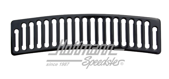 Vent louver trim, front, alu, all except 1303, black | 20016 | 020-2028