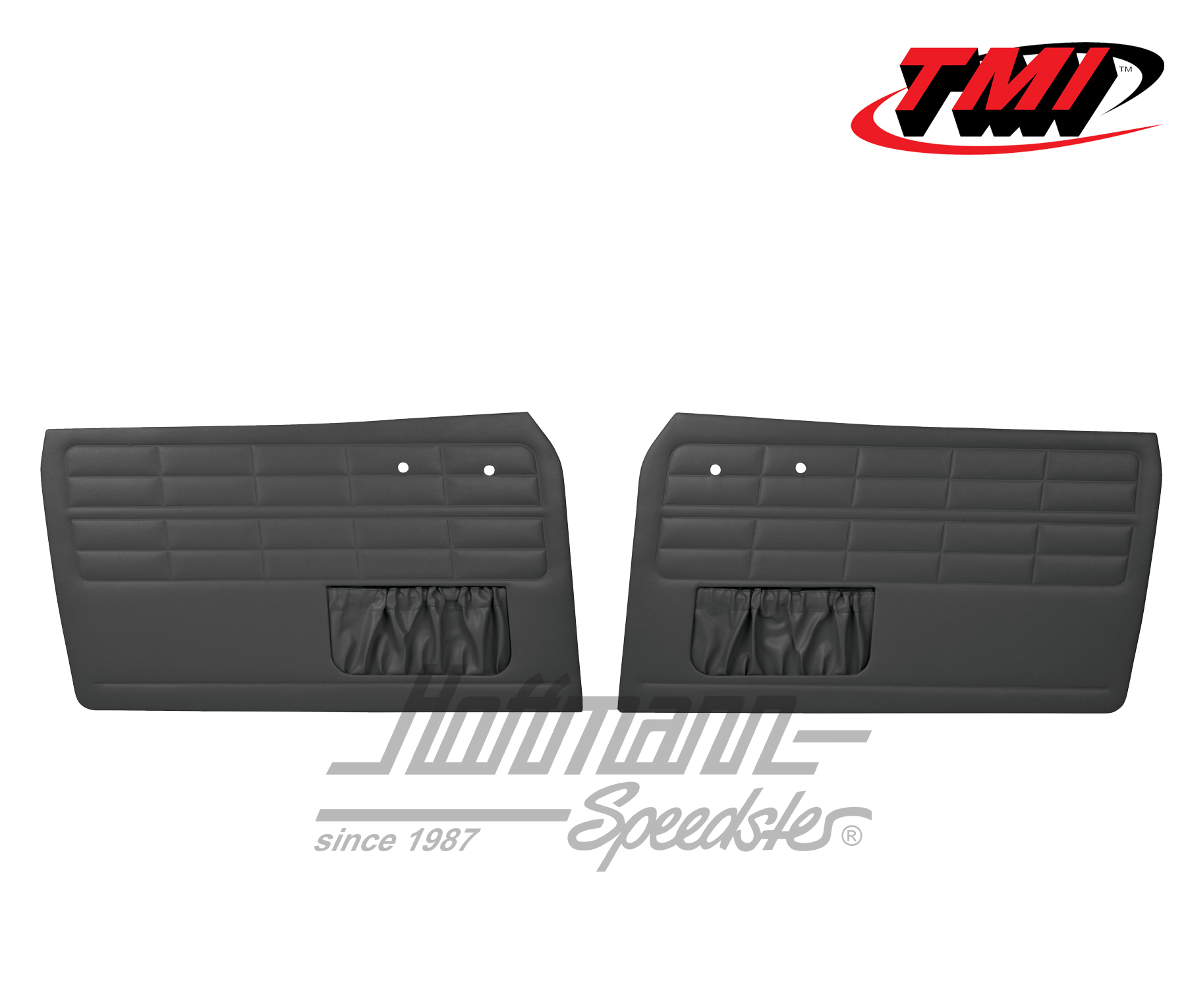 Door panels, Karmann Ghia, -7.63, black | 10-1504-11 | 066-0020-01