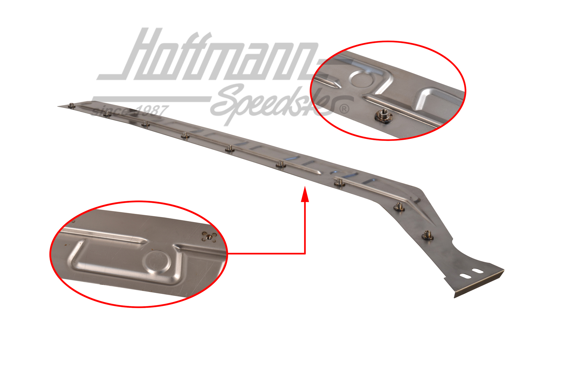 Bottom plate, heater channel, .70-, left, Top Quality | 111 801 171 D | 050-1460-01