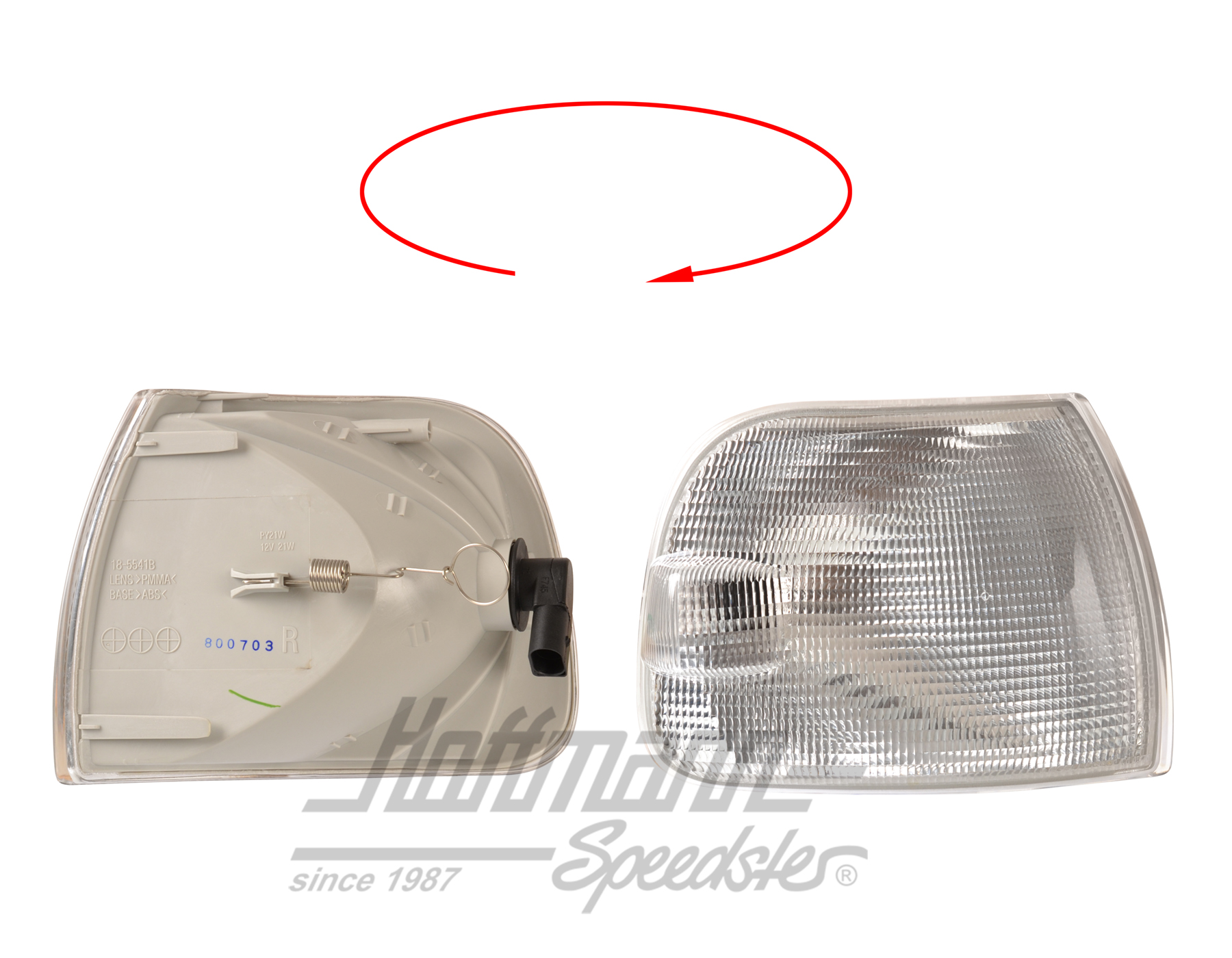 Turn indicator, front, white, right (long) | 7D0 953 042 F | 409-3760-42