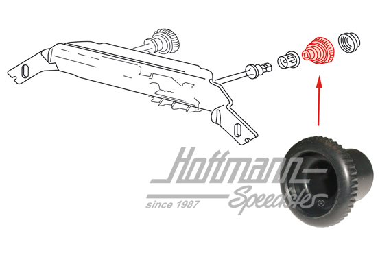 Knob, fresh air control | 113 819 661 G | 020-1872