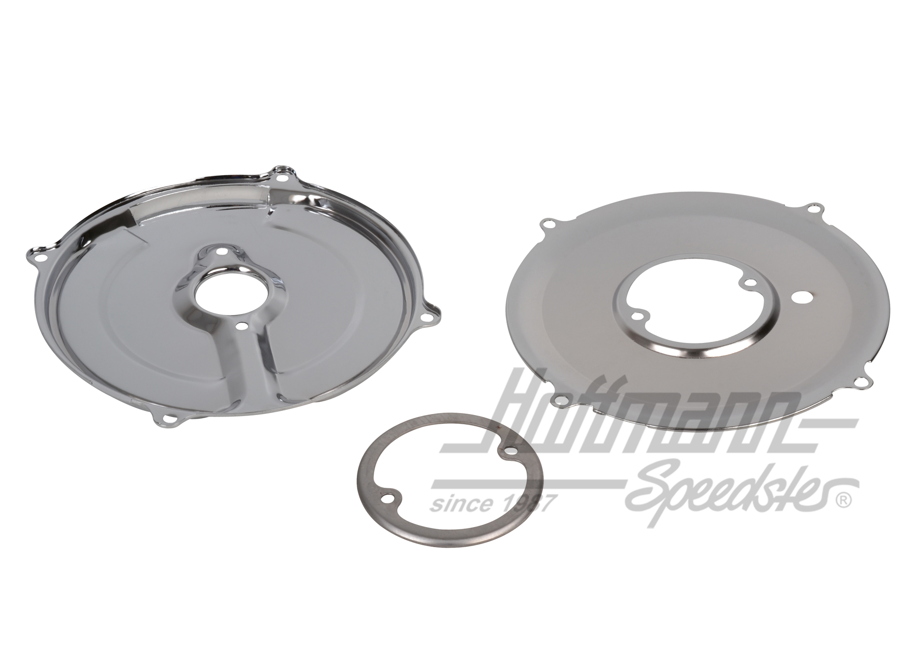 Backing-plate kit, 3-piece, chromed | 043 119 261 C | 010-1413-20