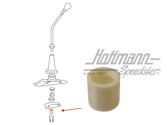 Ball socket, shift lever, lower, 356-911 | 911 424 139 00 | 510-3300