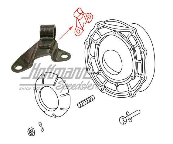 Retainer, clutch cable guide, 68-71 | 113 301 165 | 020-4151-05