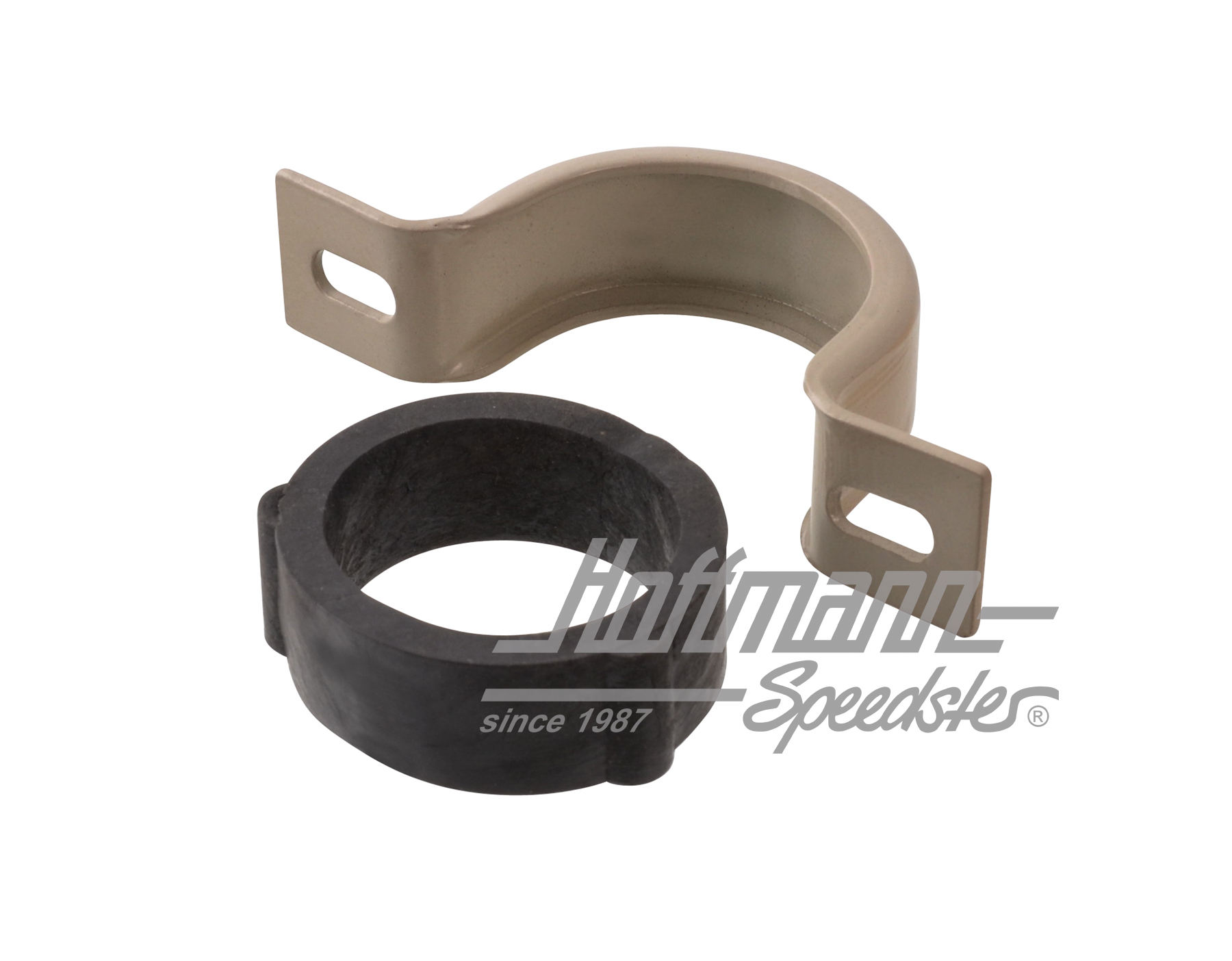 Clamp, with rubber, steering tube, -7.67 | 111 415 611 | 020-2431-52