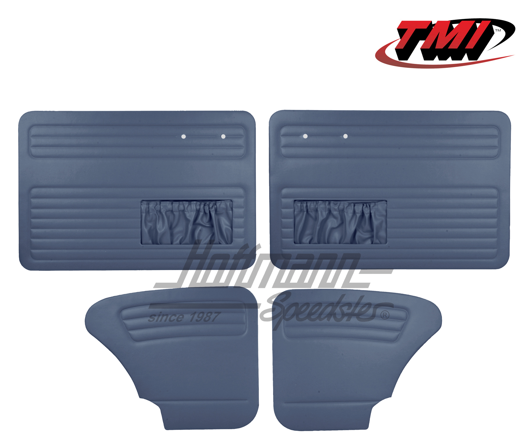Door panels, Beetle Sedan, 64-66, blue | 10-1128-18 | 055-7518