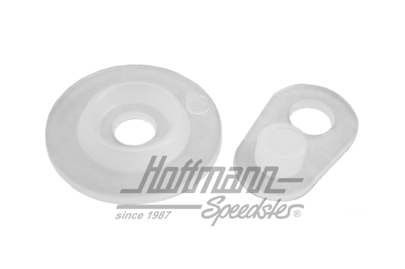 Seals, front hood handle, 3.53-7.67, clear | 113 823 579  + 113 823 581 | 020-5259-06