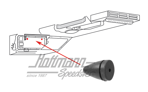 Stop, fan flap, Bus T1 | 211 817 145 | 089-1412-30