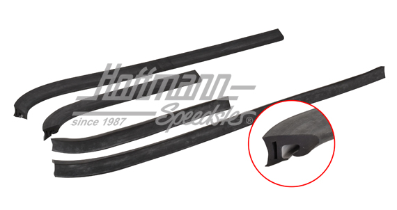 Seal, between Convertible top and door window | 141 871 925 A | 060-0560
