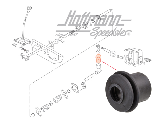 Boot, mounting angel, 8.82-7.92 | 251 711 167 E | 315-1530