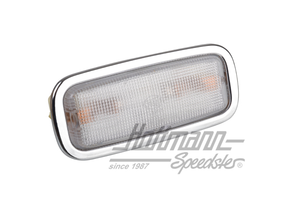 Interior lamp, Porsche 911 Coupé/356 C, upper, with chromed border                                  