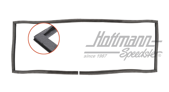 Seal, engine lid, Bus T2, 8.71-7.79, Top Quality                                                    