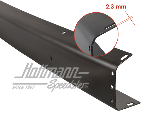 Bumper, rear, black, Bus T3, .79-, Top Quality | 251 807 311 D HD | 370-2015-10
