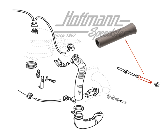 Sleeve, pressure spring/guide tube, -7.67 | 113 129 905 | 020-3219-25