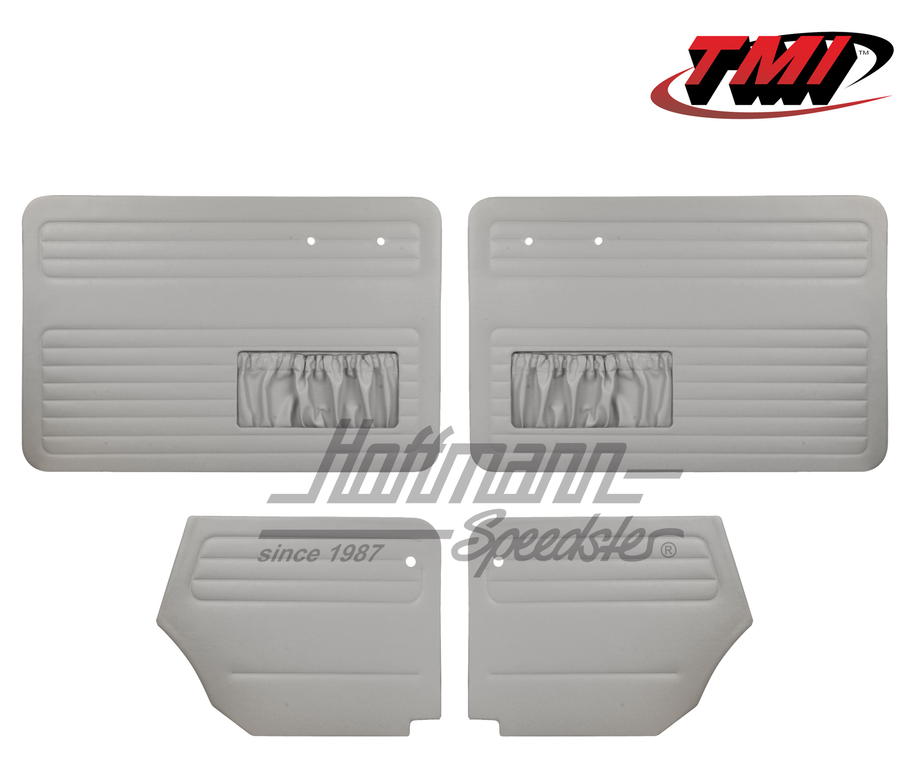 Door panels, Beetle Convertible, 64-66, grey | 10-1328-16 | 055-7563