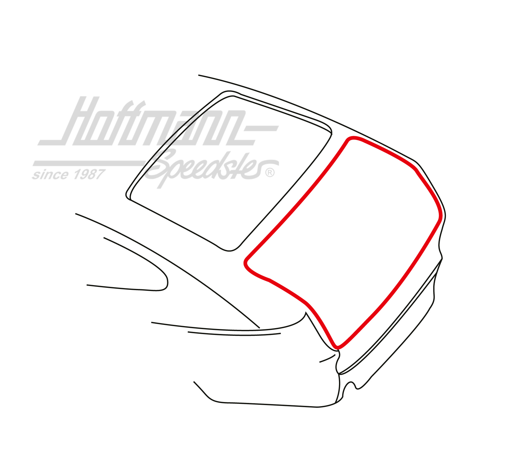 Seal, hatchback, Type 3, Hatchback | 311 827 705 A | 069-8074