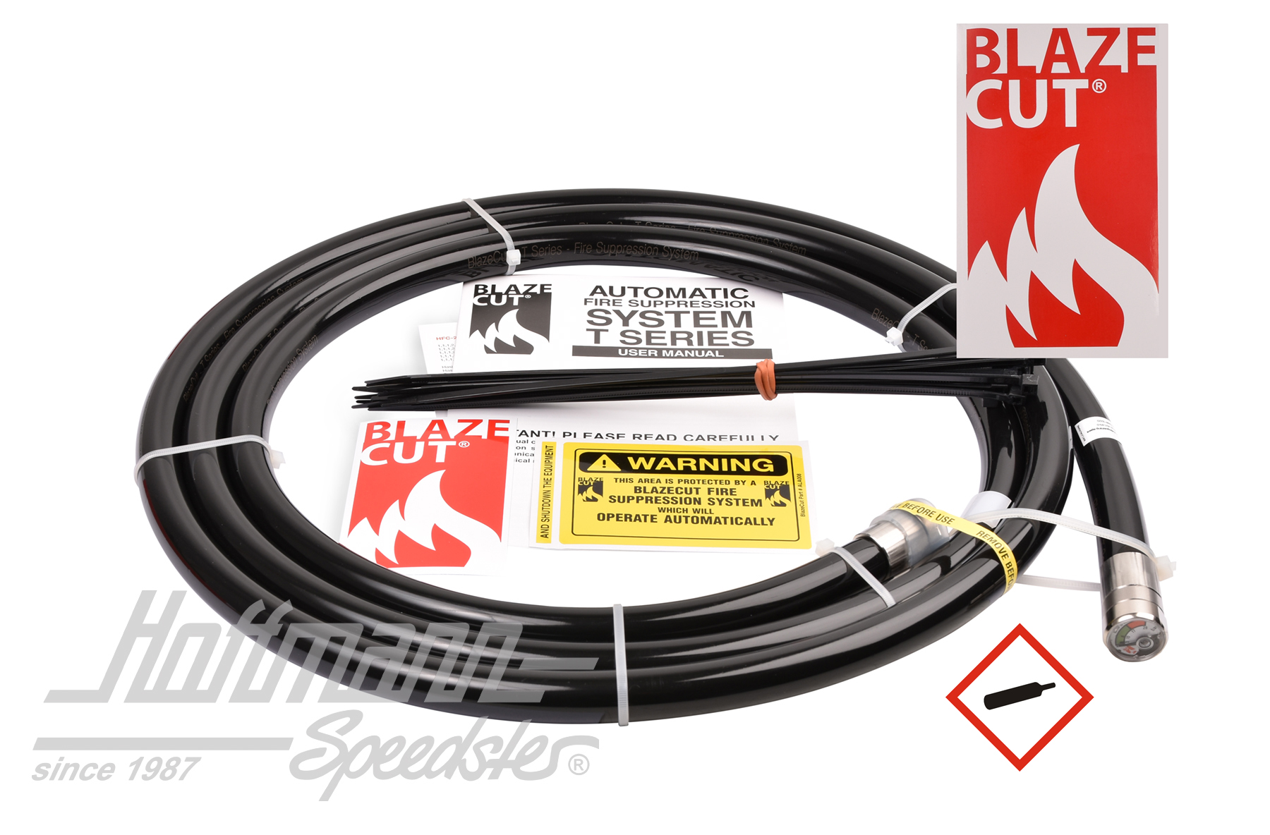 Fire extinguishing system, BLAZECUT, 3 meters | T300E-BLK | 410-0935-30