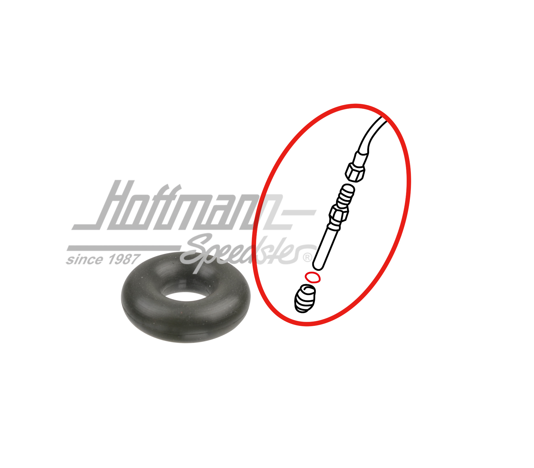 Seal, injection valve, upper, 6.76-7.93 | 034 133 557 E | 110-3252-28