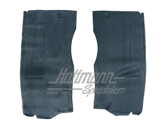 Rubber mats, wheel house, Bus T2, front, black | 211 863 665 B | 098-0000-65