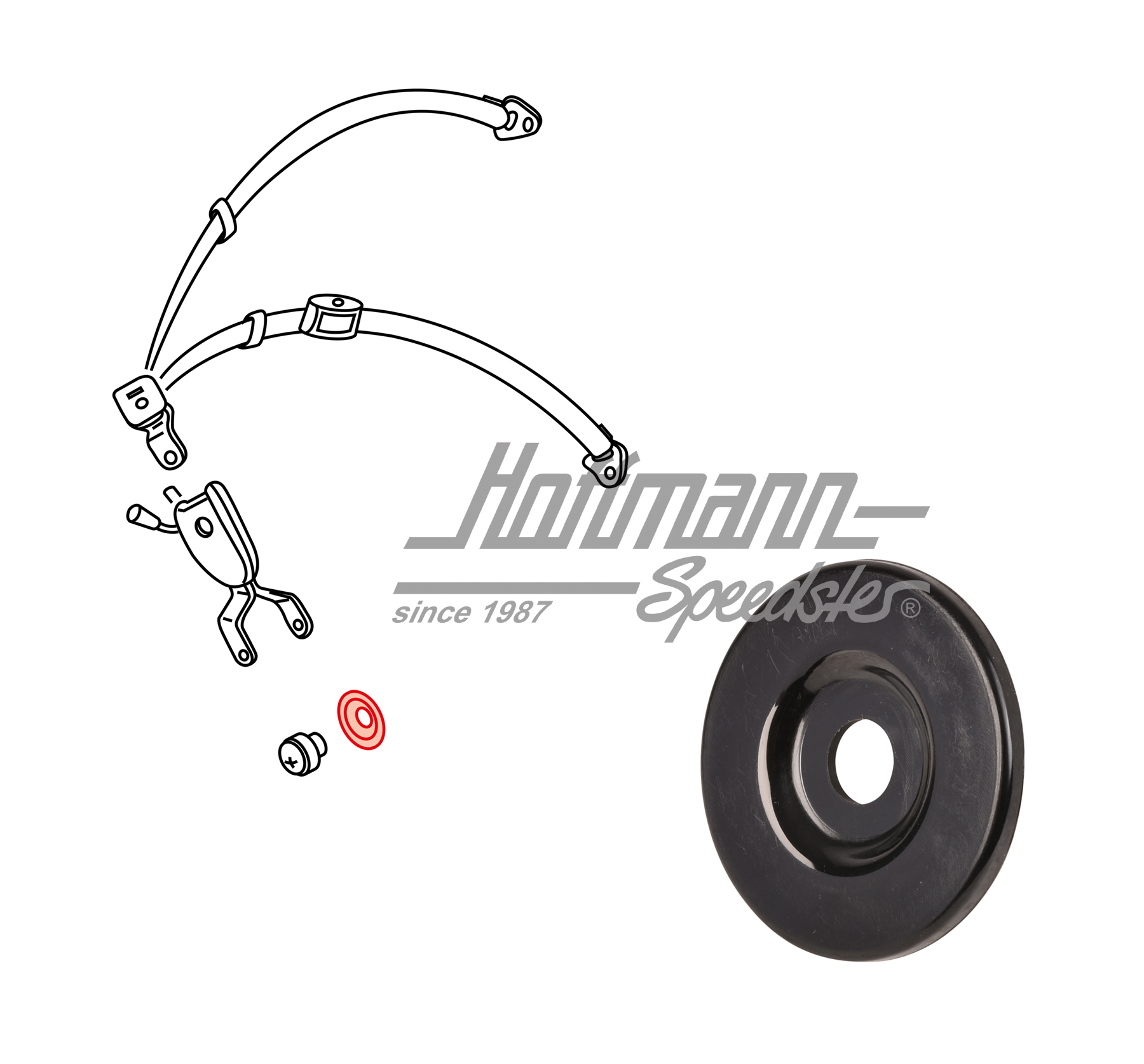 Cover, screw, safety belt | 411 857 781  01C | 045-9189-36