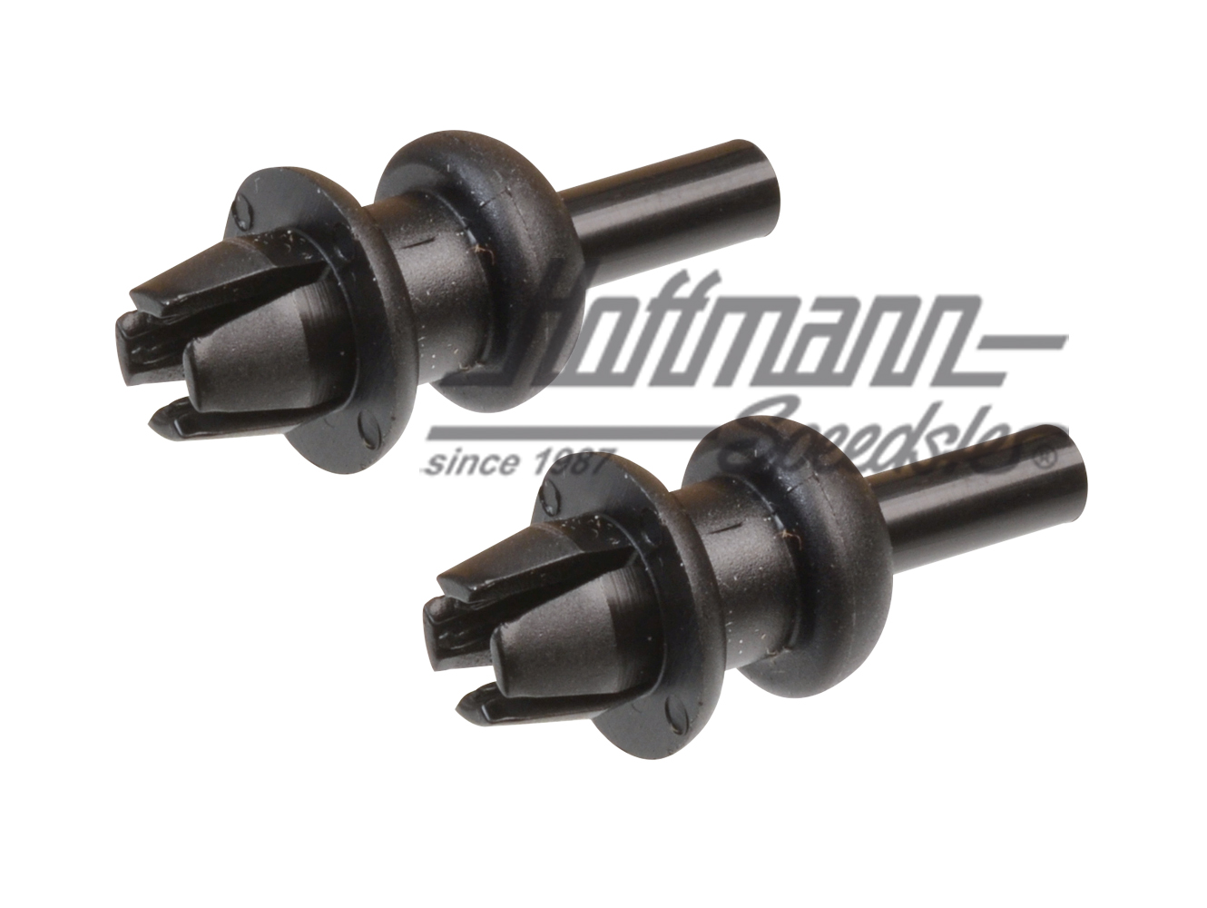 Clips, retaining strap, rear-window shelf (pair) | 191 867 775A 01C | 208-2010