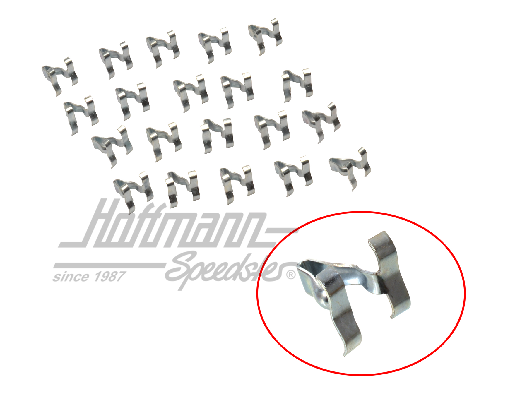 Moulding clips, -7.66 (20 pieces) | 113 853 585 B | 020-2077-03