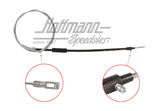 Hand-brake cable, -7.55, 3031mm, lever shock | 113 609 721 | 020-4096-20