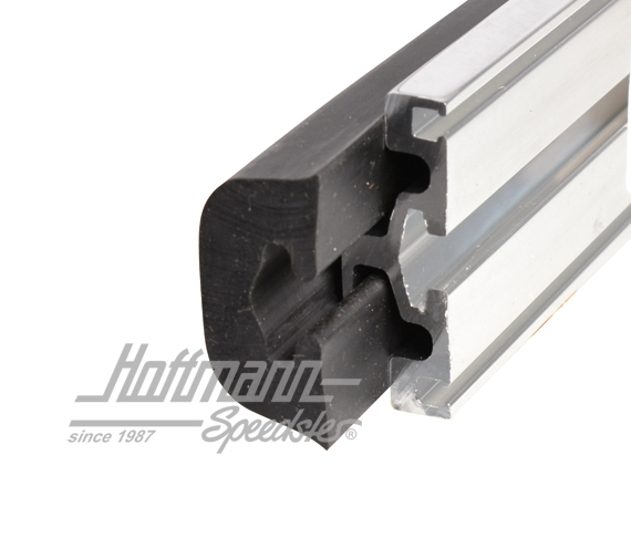 Trim moulding, bumper, rear, 65-68, wide                                                            